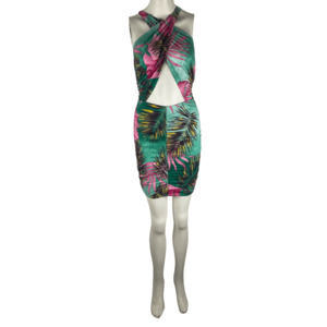 Sabora women's multicolor floral mini dress size L